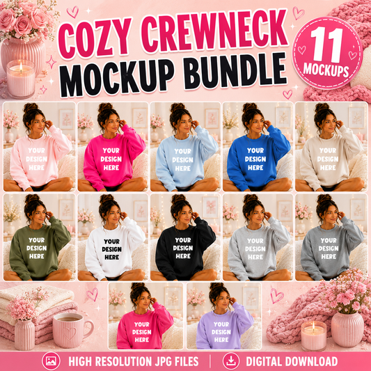 Cozy CrewNeck Mockup Bundle
